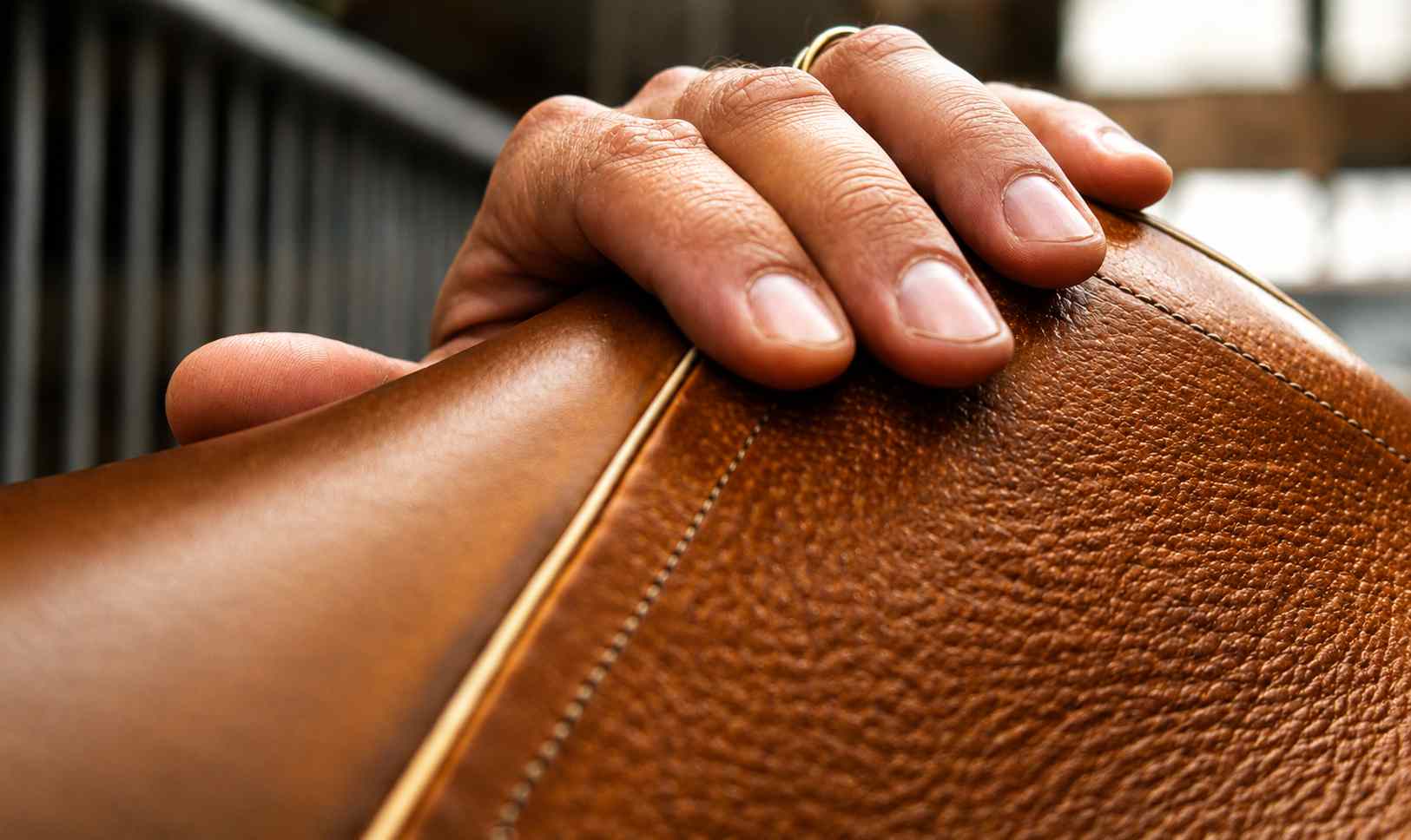 Détail cuir artisanal